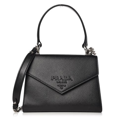 prada monochrome in pelle saffiano|PRADA Saffiano Cuir Calfskin Monochrome Shoulder Bag.